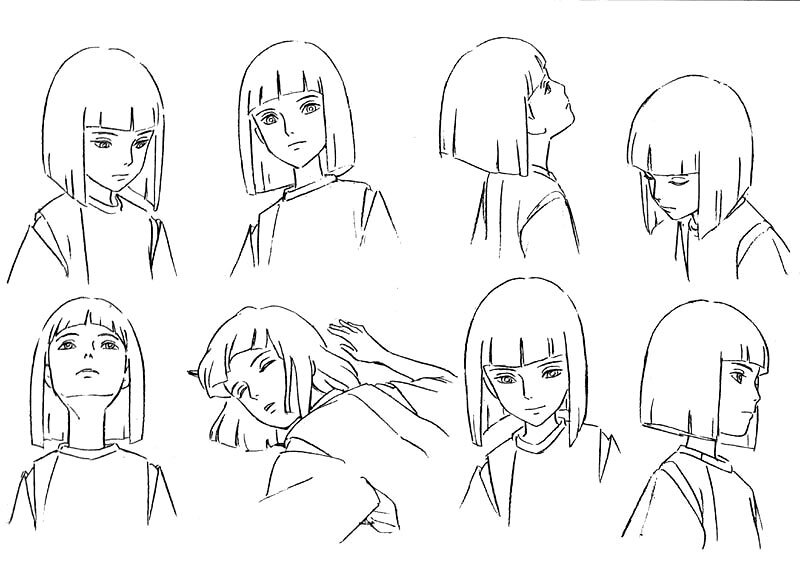 Haku design: facial expressions